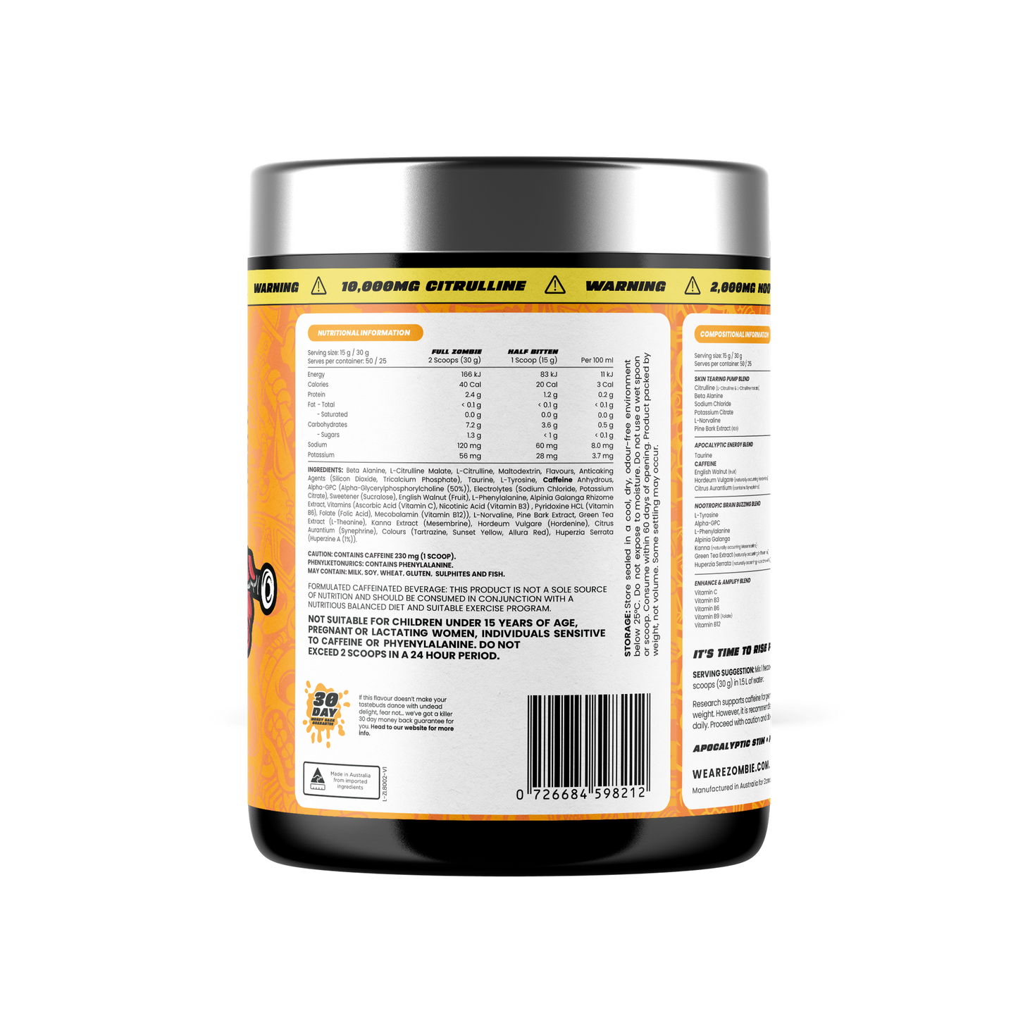 Zombie Labs END OF DAYZ Apocalyptic Pre-Workout