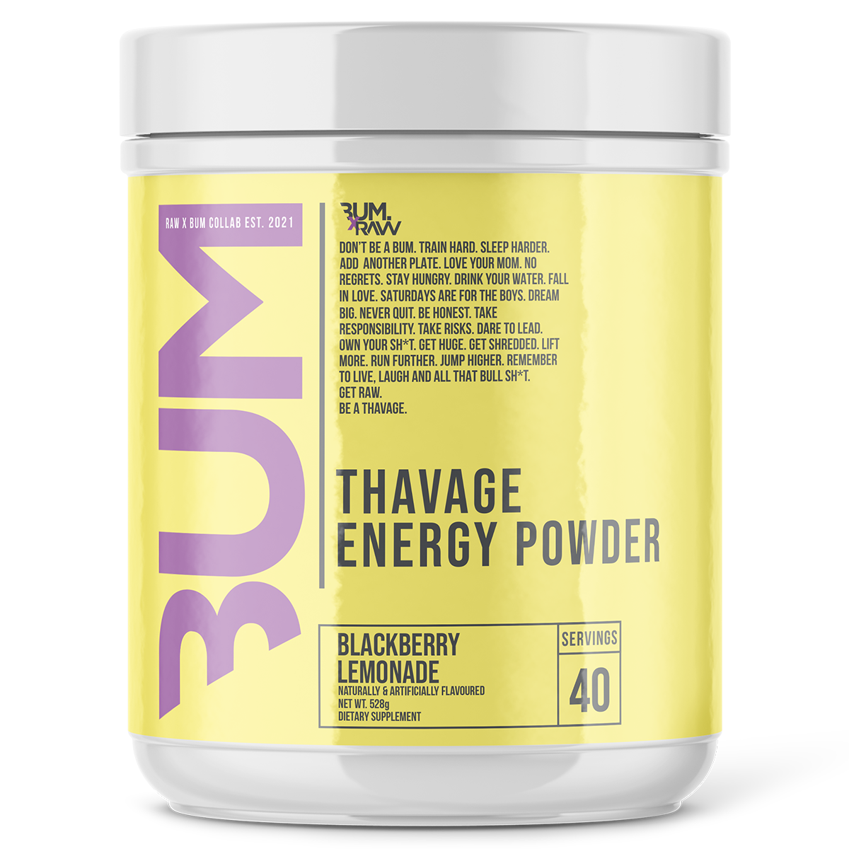 CBUM THAVAGE Pre-Workout by RAW