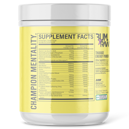 CBUM THAVAGE Pre-Workout by RAW